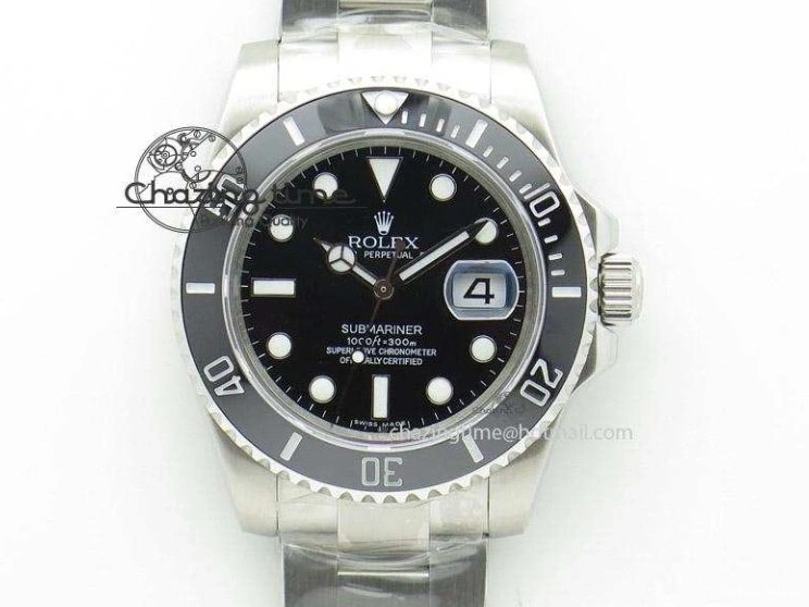 0201 UrbanChic GMT-Master II 126710 BLRO BPF Black Green Ceramic Bezel SS Black Dial on SS Jubilee Bracelet A 3347